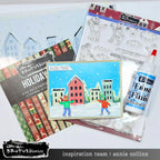 Brutus Monroe City Sidewalks Clear Stamp Set bru6370-2 skating