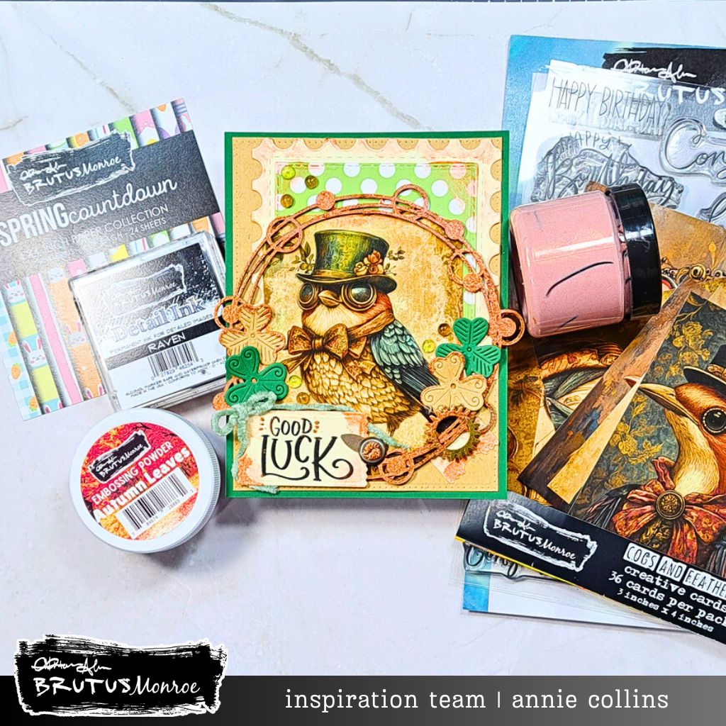 Brutus Monroe Cog and Feather Creative Cards bru5559 funny owl