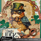 Brutus Monroe Cog and Feather Creative Cards bru5559 green hat
