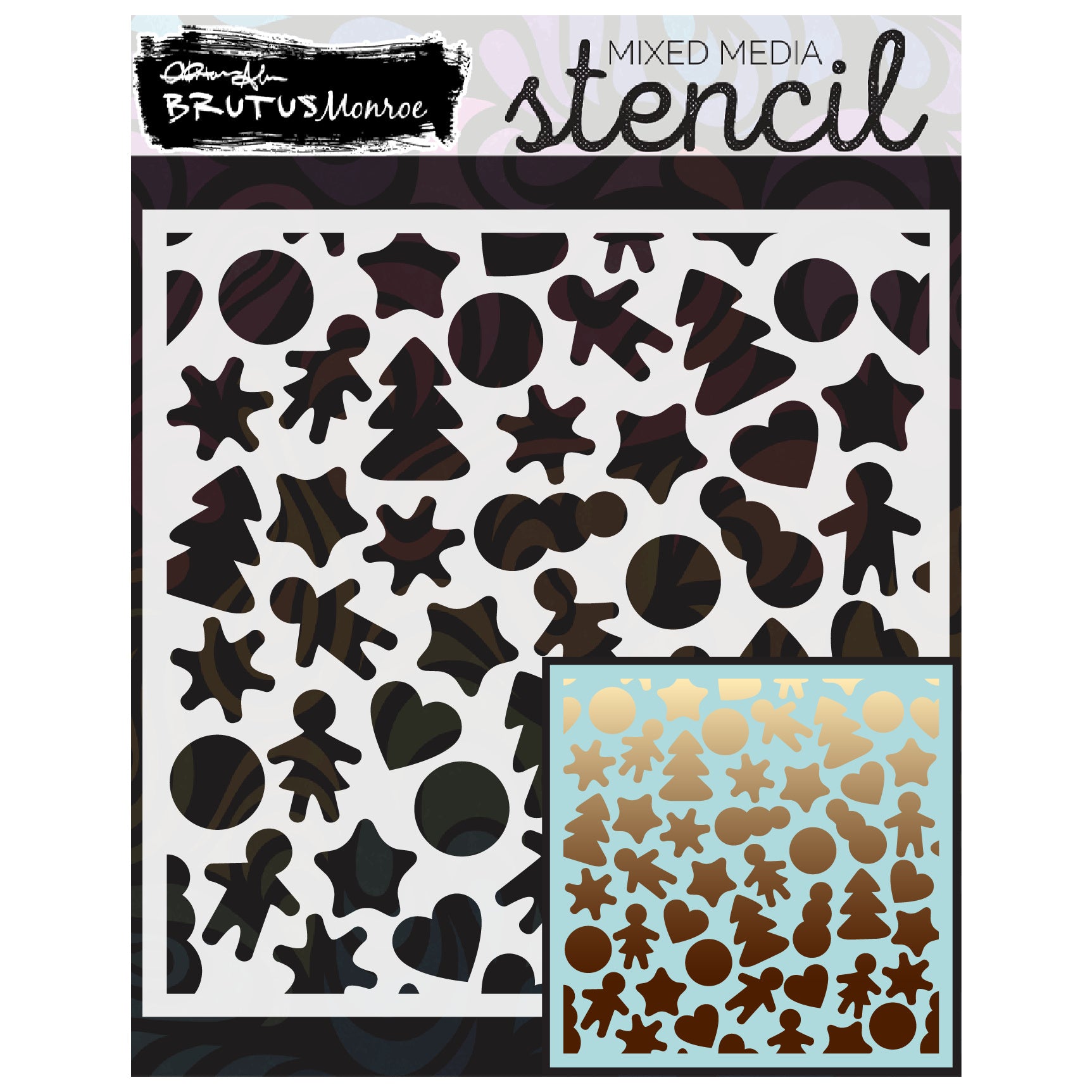 Brutus Monroe Cookie Sheet Mixed Media Stencil bru4485-3
