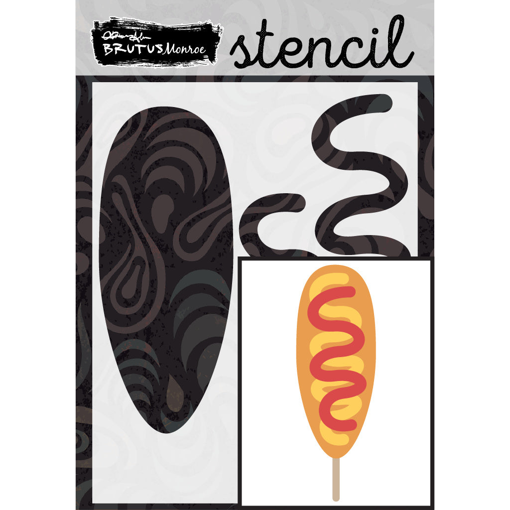 Brutus Monroe Corndog A2 Stencil bru4789-2