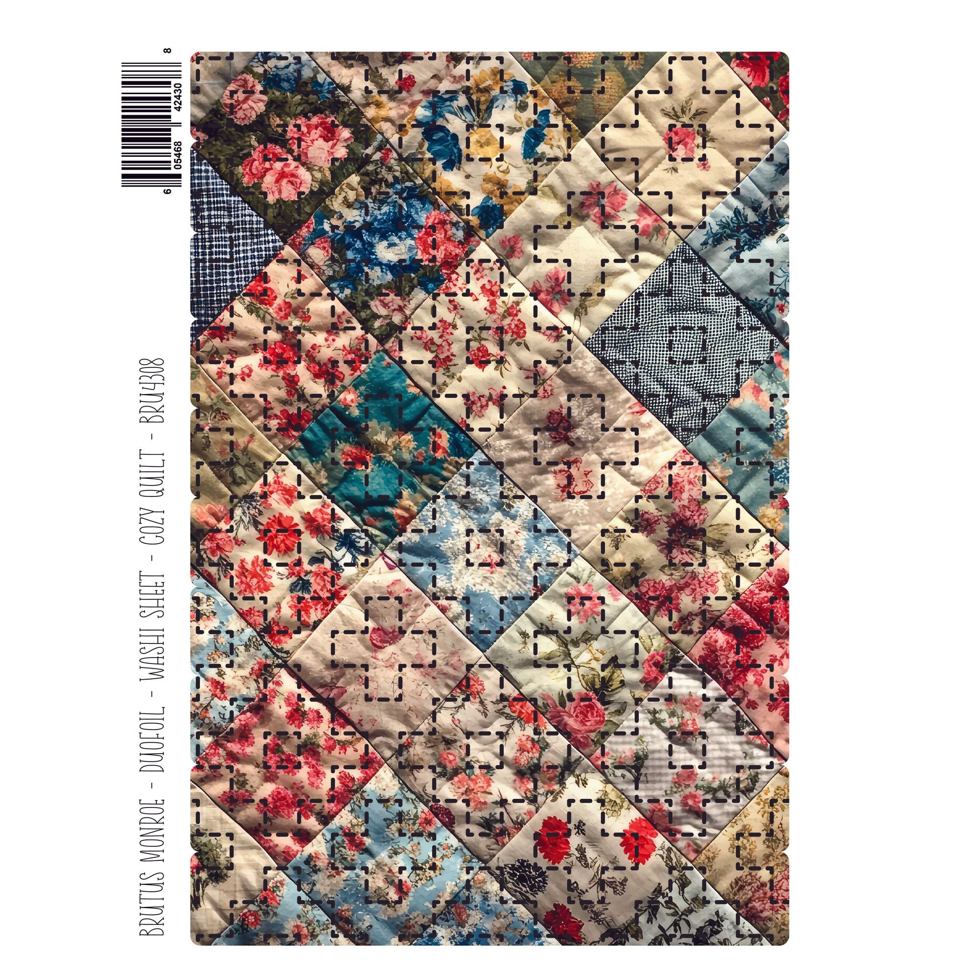 Brutus Monroe Cozy Quilt DuoFoil Washi Sheets bru4308