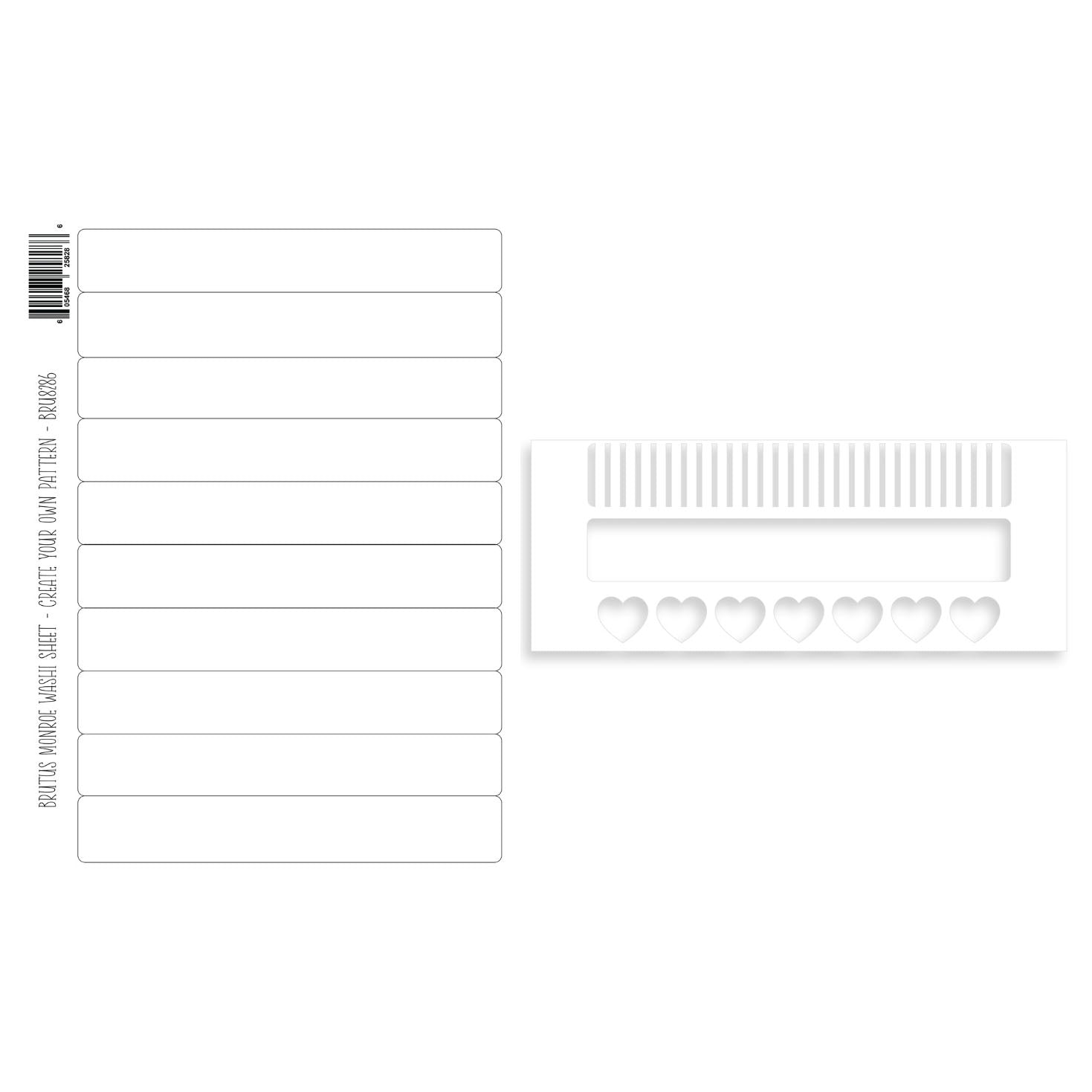 Brutus Monroe Create Your Own Pattern Washi Sheets and Stencil Bundle