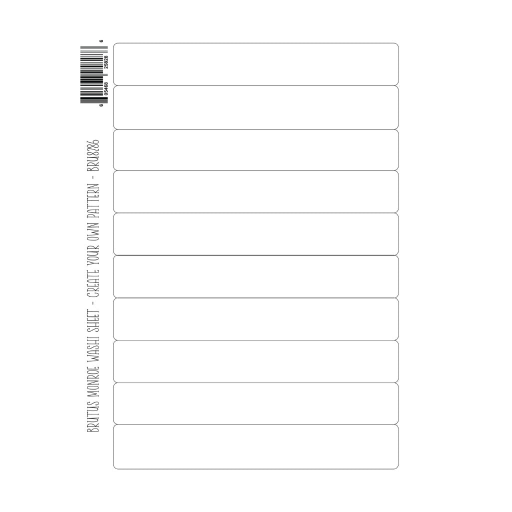 Brutus Monroe Create Your Own Pattern Washi Sheets bru8286-2