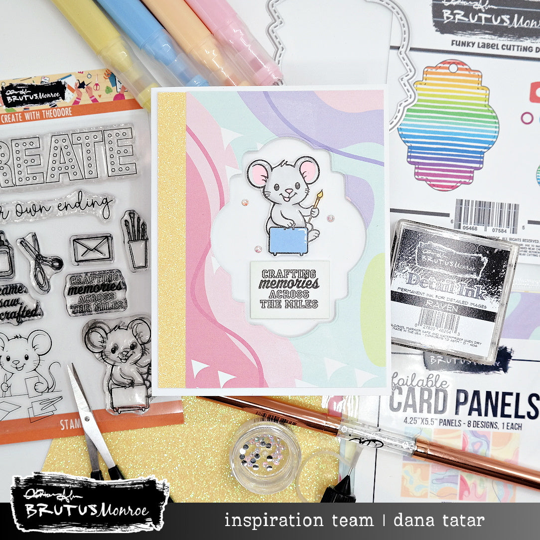 Brutus Monroe Create with Theodore Clear Stamps bru6053-3 crafting memories dana tatar