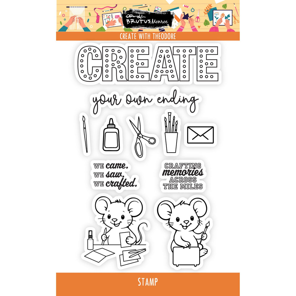 Brutus Monroe Create with Theodore Clear Stamps bru6053