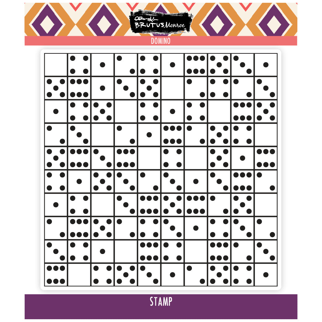 Brutus Monroe Domino Clear Stamp bru4073