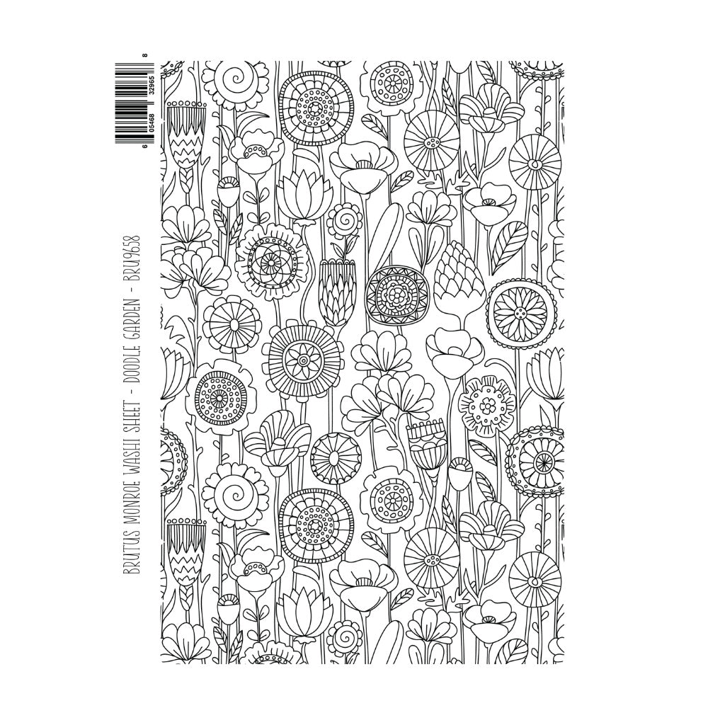 Brutus Monroe Doodle Garden Washi Sheets bru9658-2