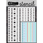 Brutus Monroe Dotted Shapes A2 Stencil bru1240
