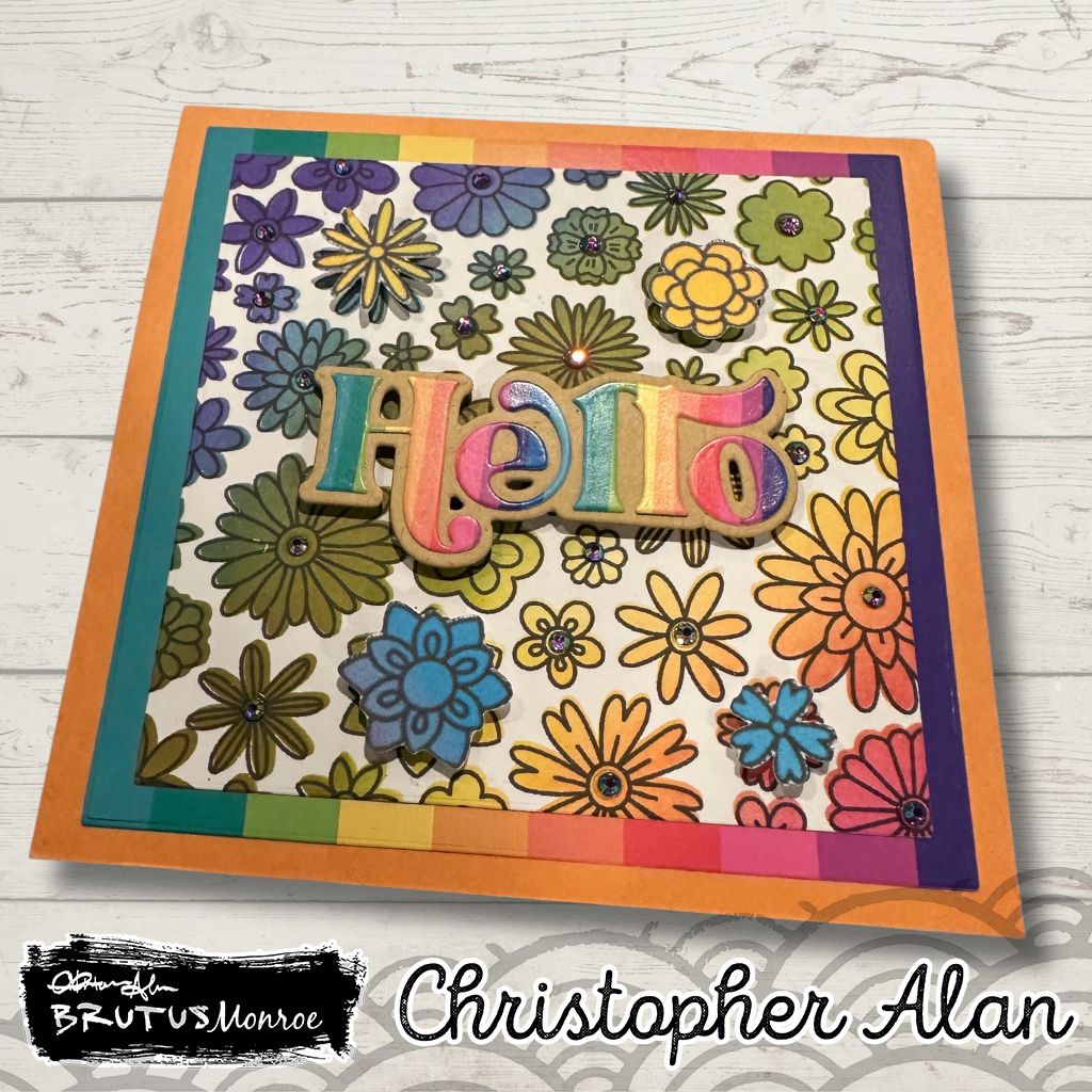 Brutus Monroe Fall Florals Blending Stencil bru1810-2 hello