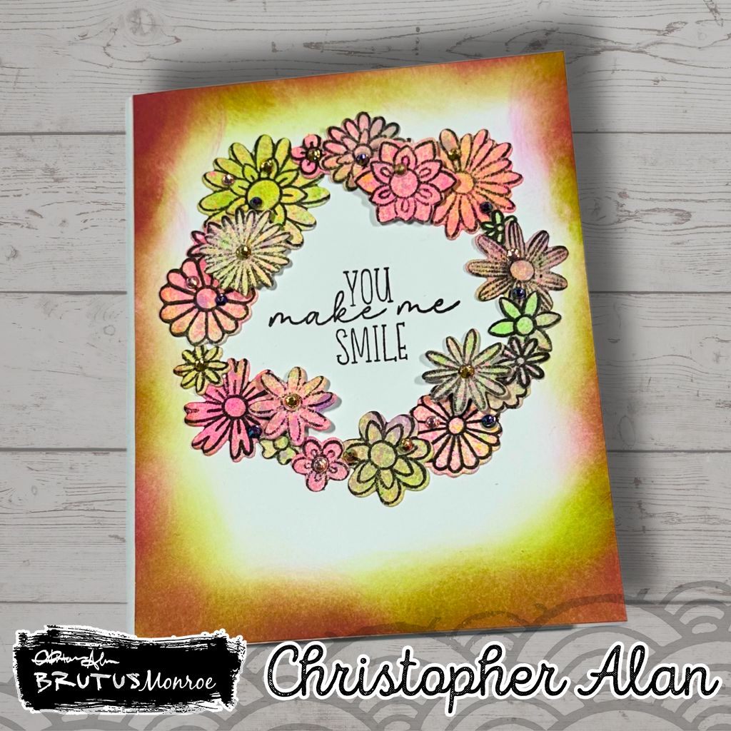 Brutus Monroe Fall Florals Clear Stamp Set bru7830 smile