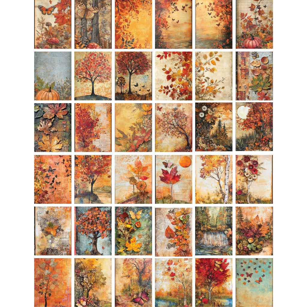 Brutus Monroe Fall Whimsy Creative Cards bru6742 leaves