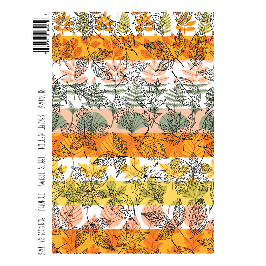 Brutus Monroe Fallen Leaves DuoFoil Washi Sheets bru4048