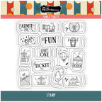 Brutus Monroe Family Tickets Clear Stamp bru5264