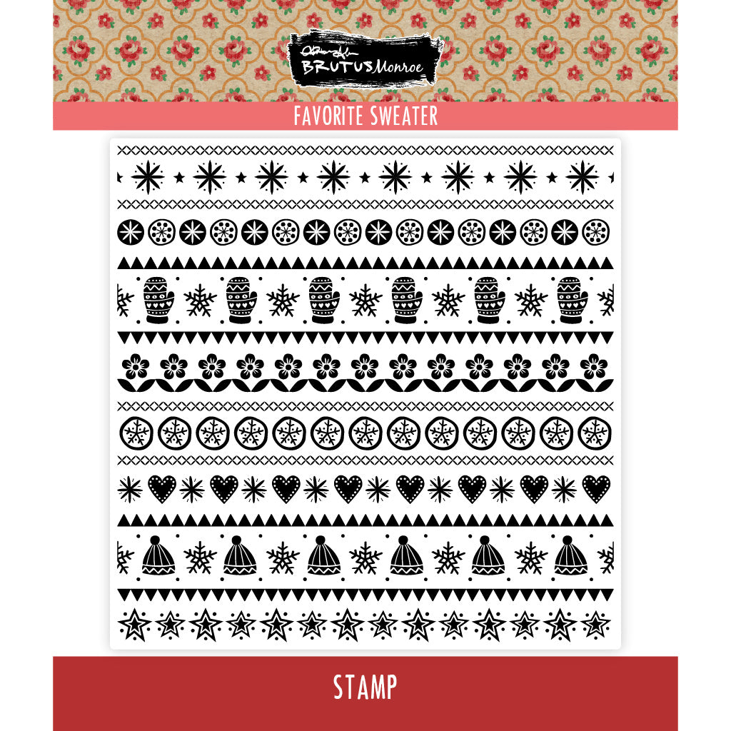 Brutus Monroe Favorite Sweater Clear Stamp bru6374