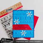 Brutus Monroe Favorite Sweater Clear Stamp bru6374 mittens snowflakes beanies merry christmas card sweta changela