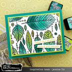Brutus Monroe Feathered Doodle Clear Stamp bru3206 greener days ahead