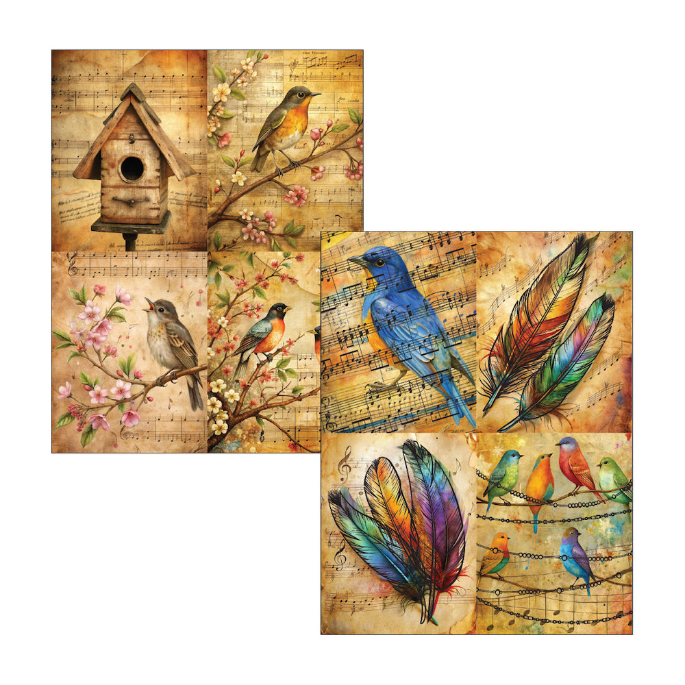 Brutus Monroe Feathered Song DuoFoil Sheets bru5668 feathers