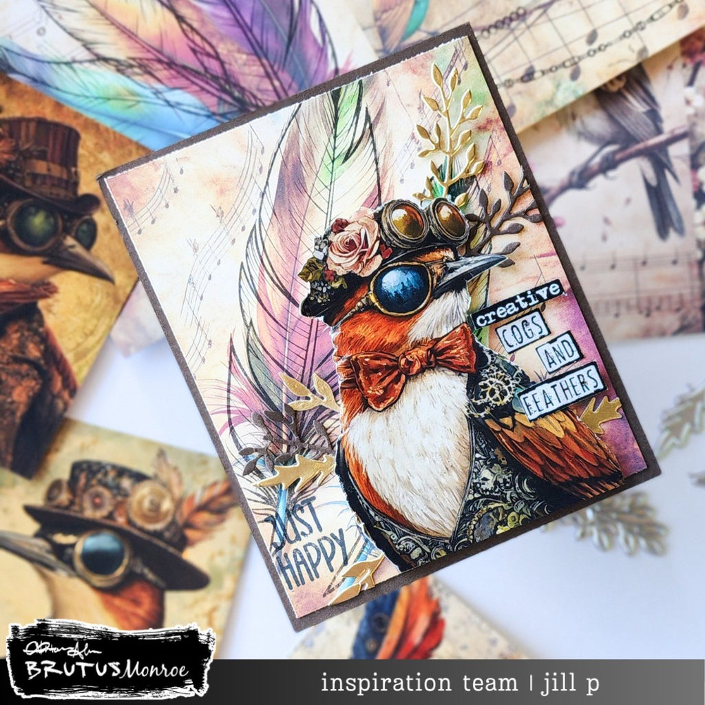 Brutus Monroe Feathered Song DuoFoil Sheets bru5668 just happy