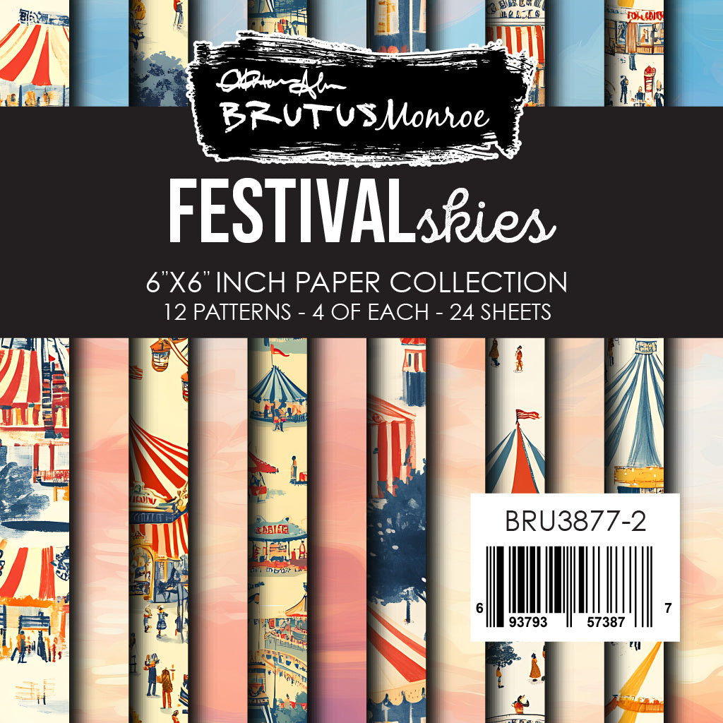 Brutus Monroe Festival Skies 6x6 Paper Pad bru3877-2