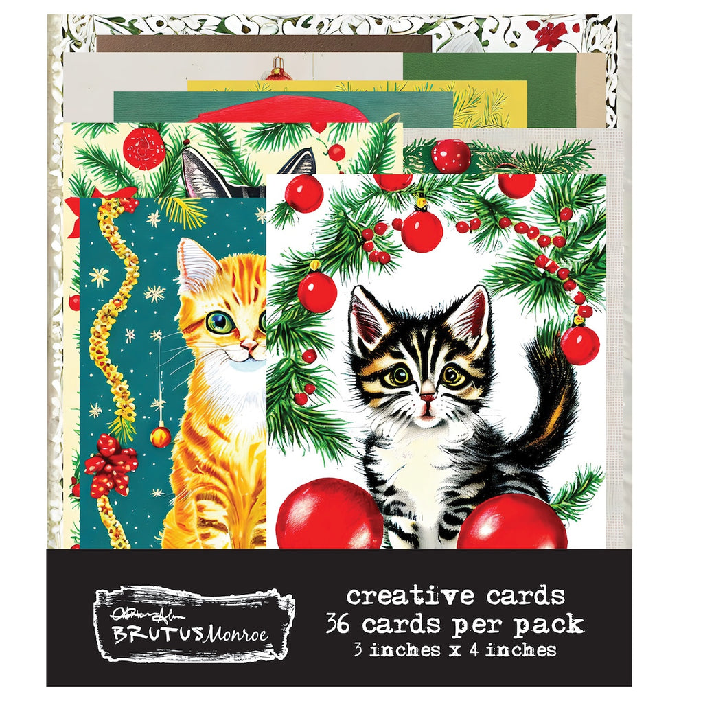 Brutus Monroe Festive Felines Creative Cards bru1497
