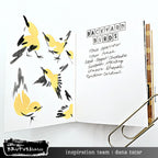 Brutus Monroe Flight Pattern Mixed Media Layering Stencils bru5444-2 backyard birds