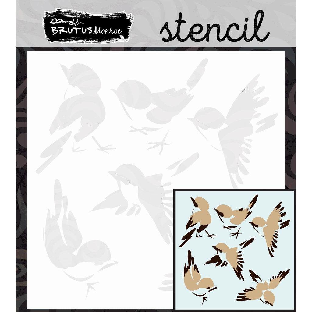 Brutus Monroe Flight Pattern Mixed Media Layering Stencils bru5444-2 flight