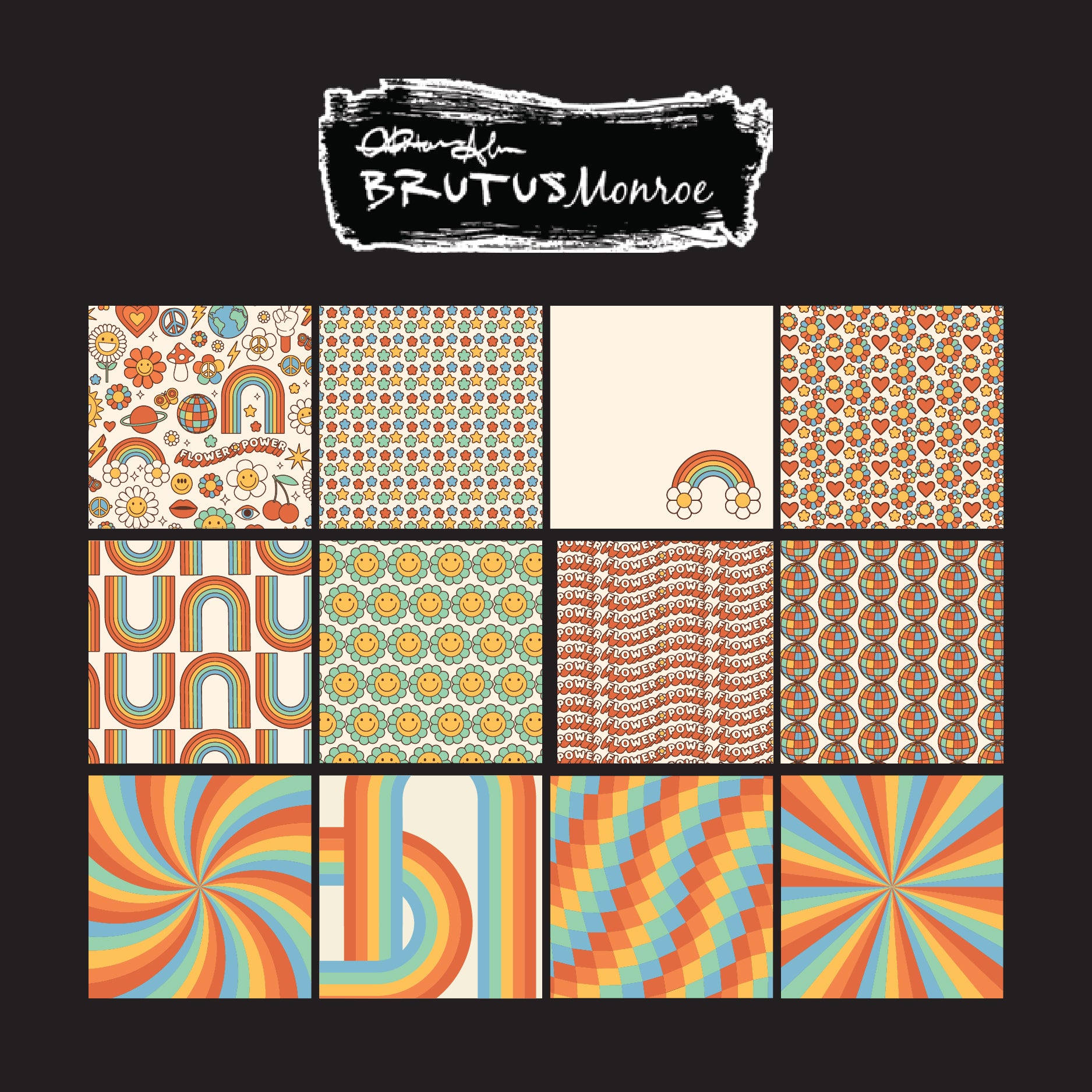 Brutus Monroe Flower Power Paper Pad bru1789 pages