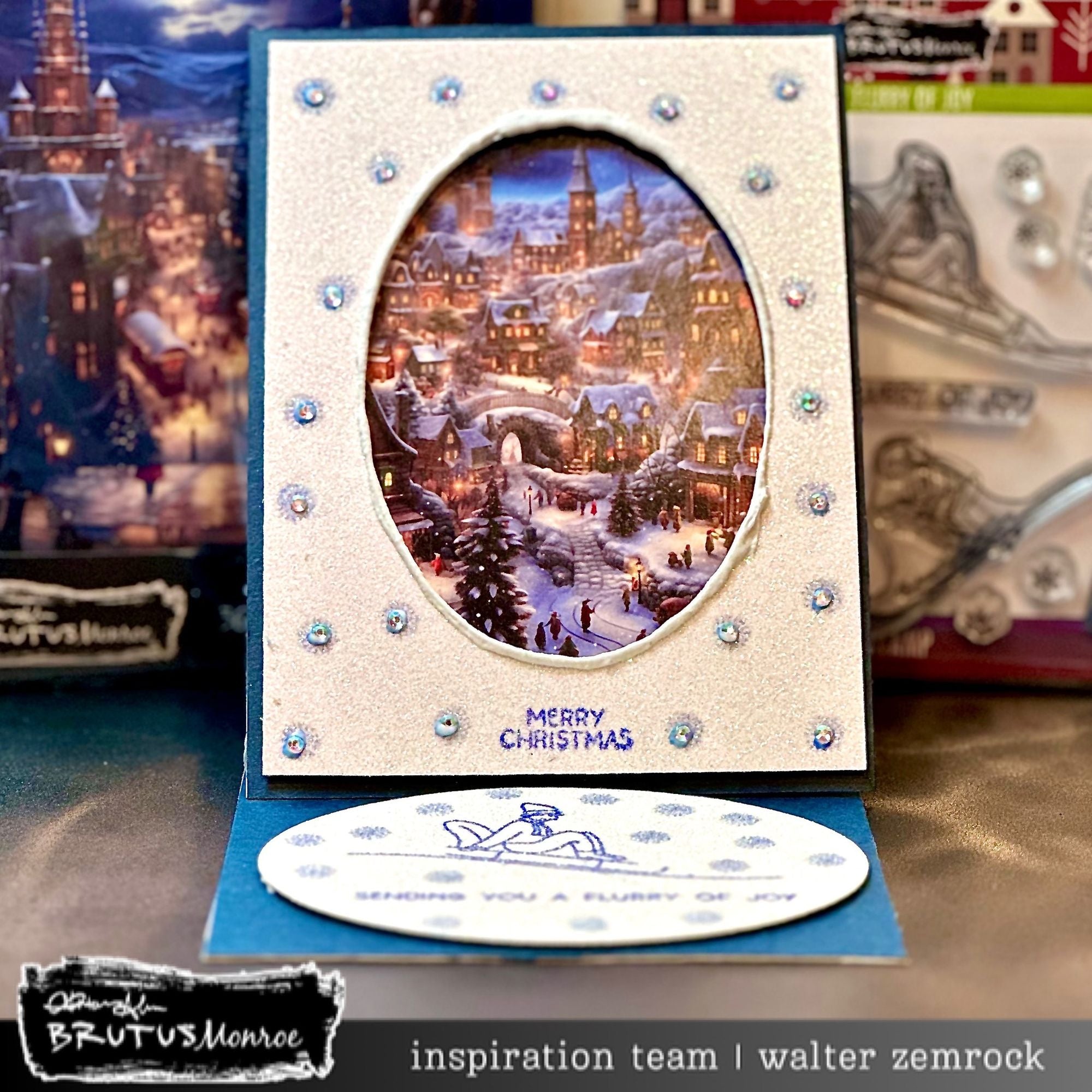 Brutus Monroe Flurry of Joy Clear Stamp Set bru1532 christmas