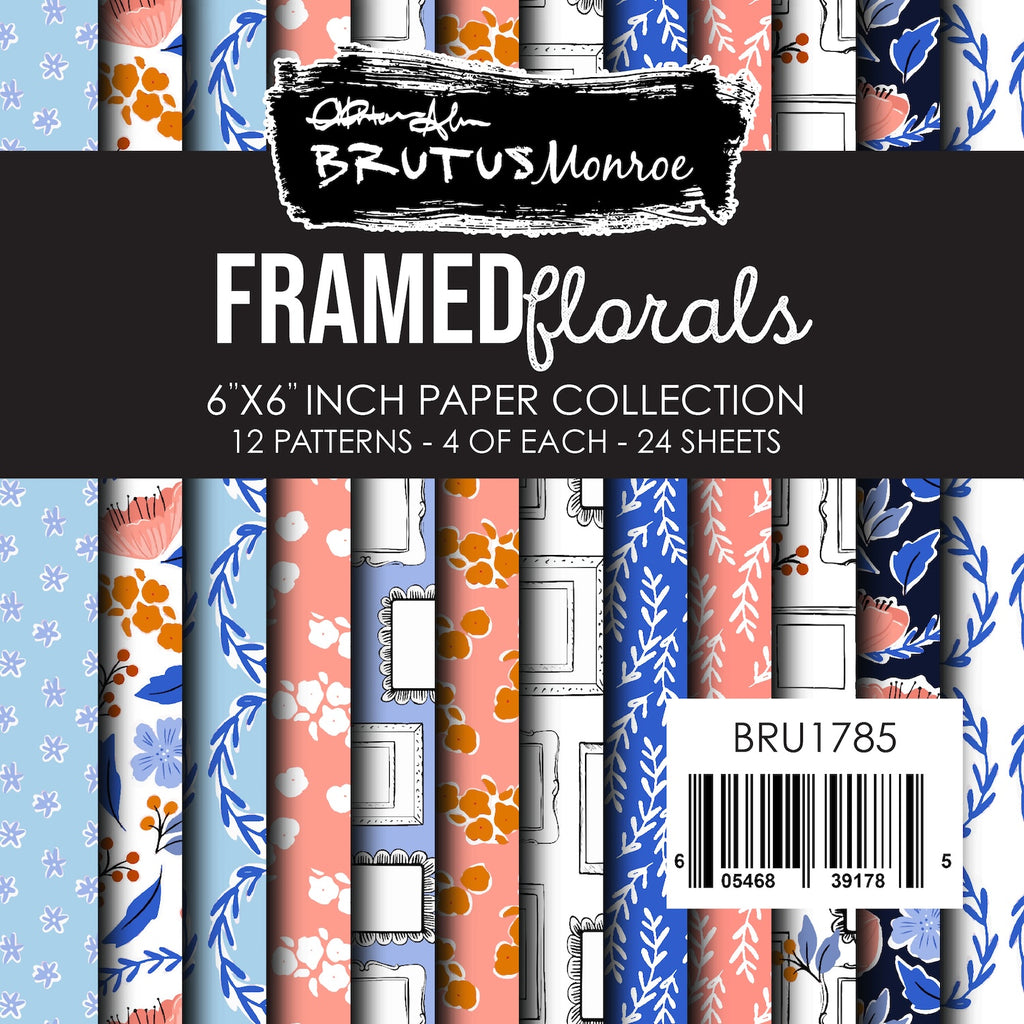 Brutus Monroe Framed Florals 6x6 Paper Pad bru1785