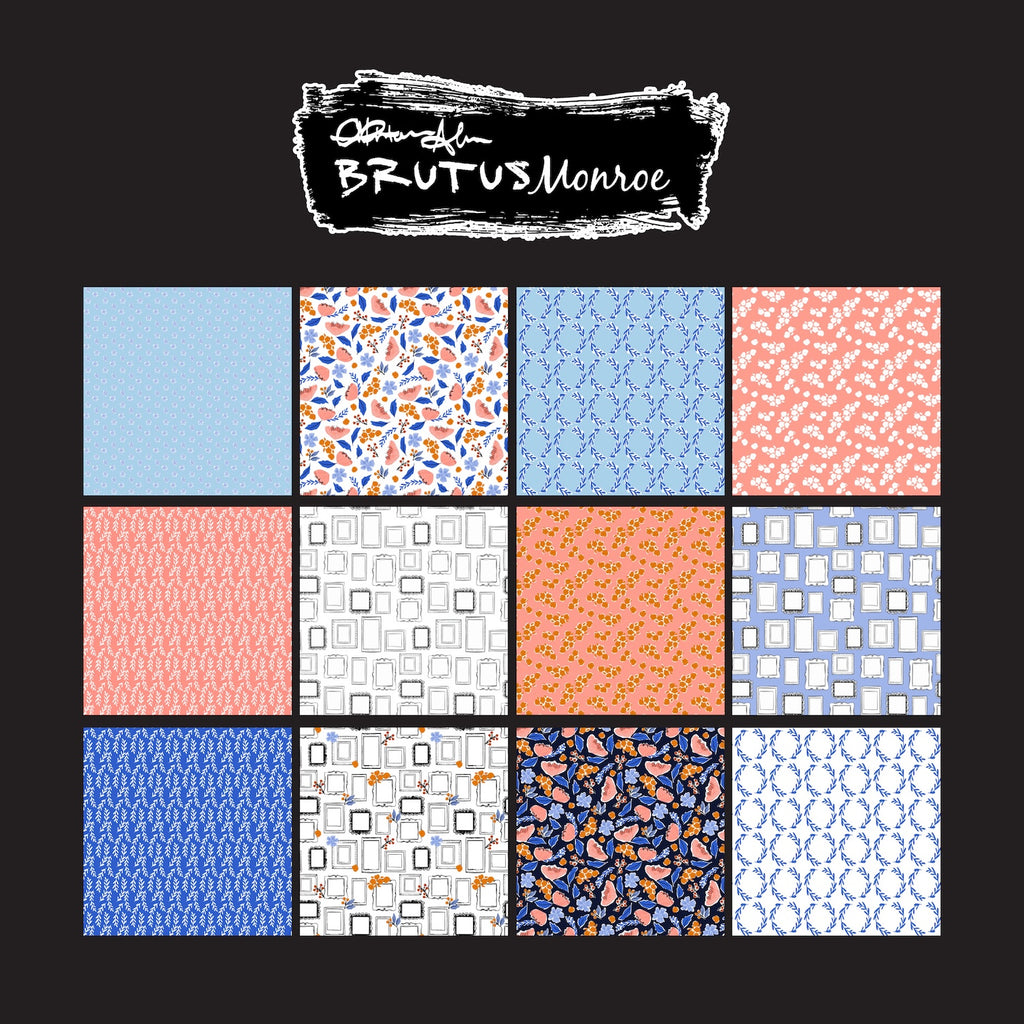 Brutus Monroe Framed Florals 6x6 Paper Pad bru1785 all images