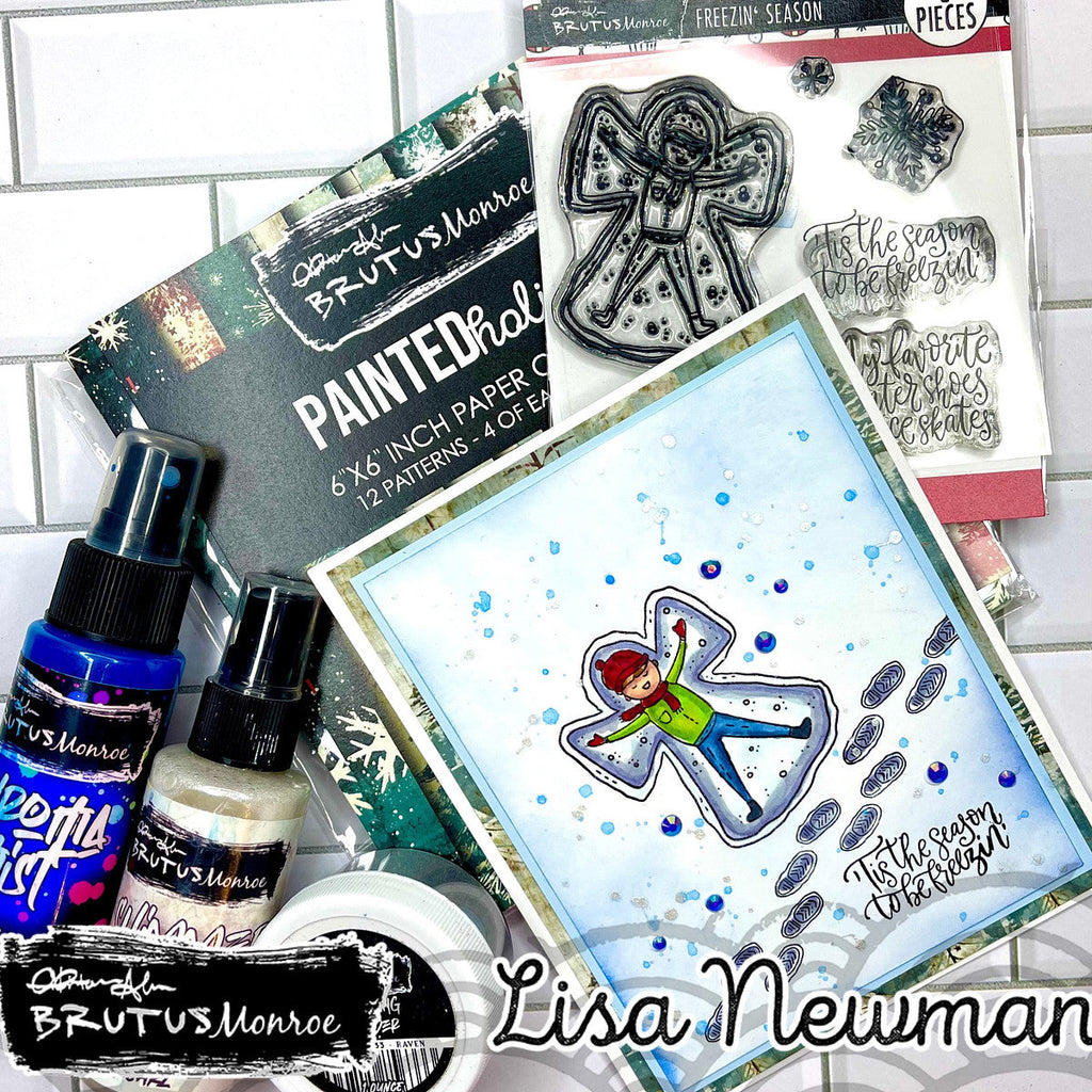 Brutus Monroe Freezin Season Clear Stamps bru5236 angel