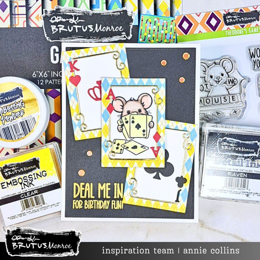 Brutus Monroe Game Night 6x6 Paper Pad bru9215 deal me in