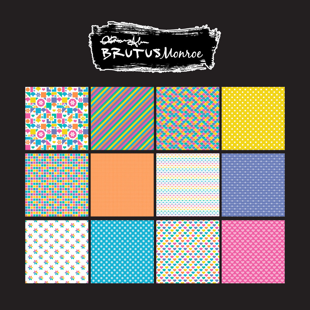 Brutus Monroe Geometric Modern 6x6 Paper Pad bru2000 back cover