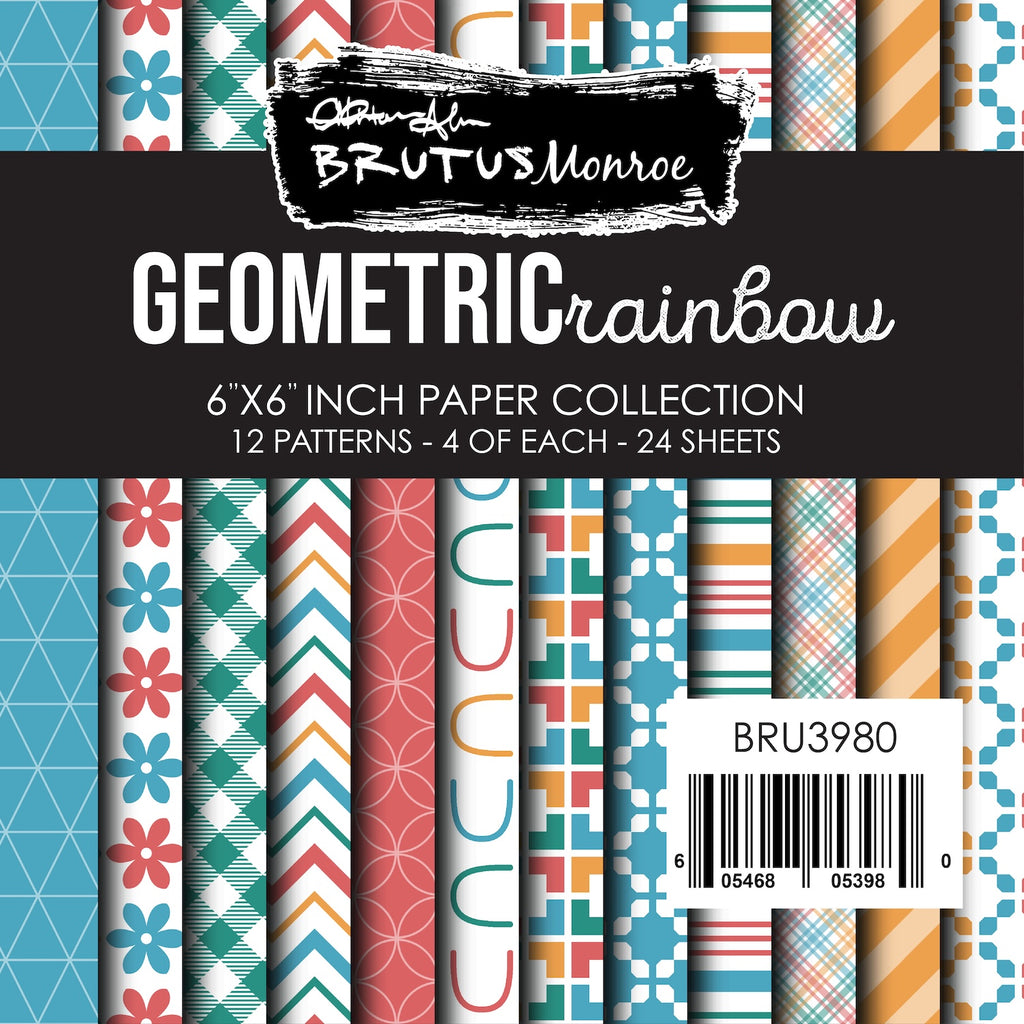 Brutus Monroe Geometric Rainbow 6x6 Paper Pad bru3980