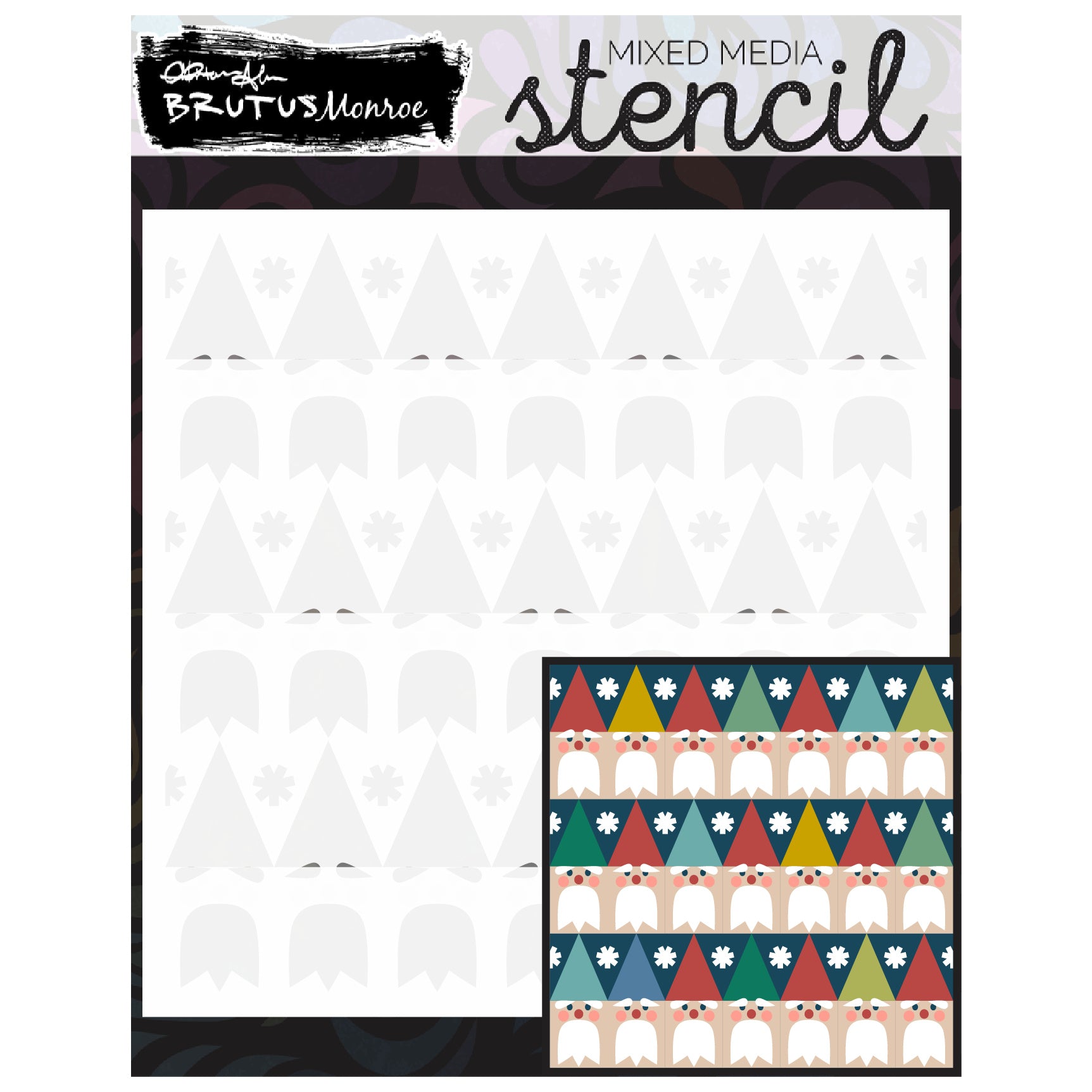 Brutus Monroe Gnome Sweet Gnome Layering Stencils bru8901

