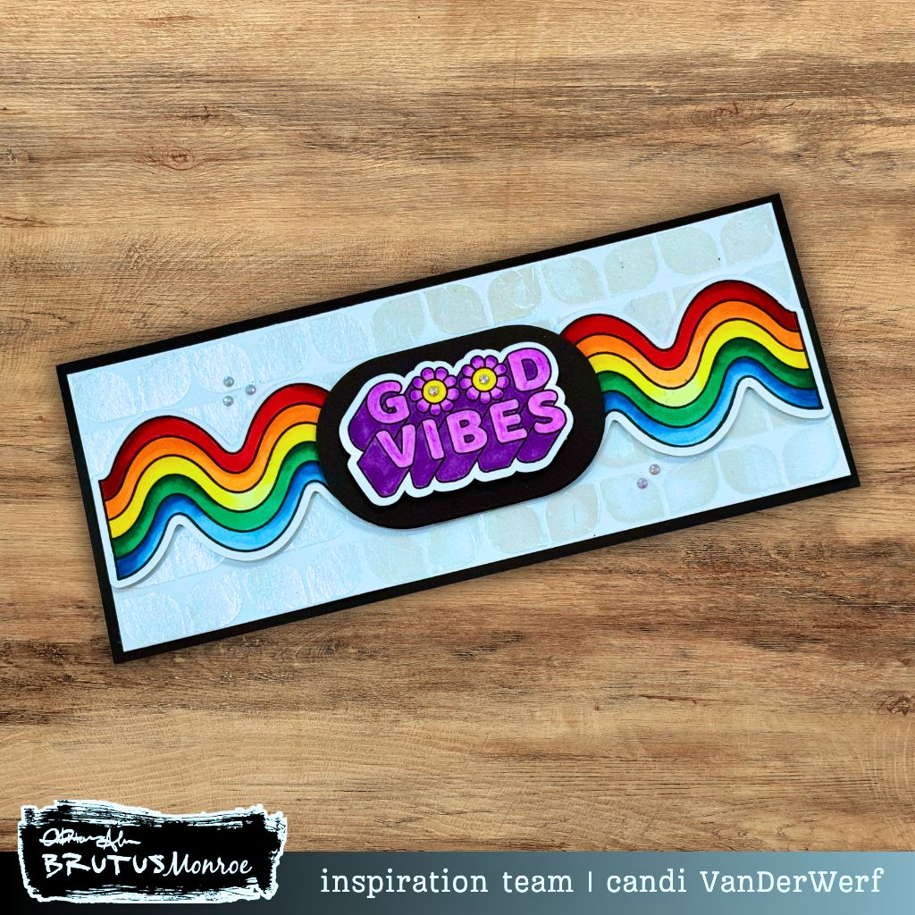Brutus Monroe Good Vibes Clear Stamps bru0016
 good vibes