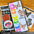 Brutus Monroe Gorgeous Butterflies Clear Stamps bru2194 gorgeous