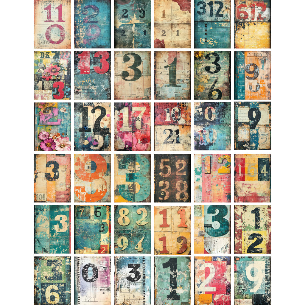 Brutus Monroe Grunge Type Creative Cards bru3416-3 bases