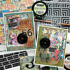 Brutus Monroe Grunge Type Creative Cards bru3416-3 buttons colored background hugs card