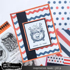 Brutus Monroe Halloween Night DuoFoil Sheets bru6161 cauldron with bones and bubbles creep it real card jill p