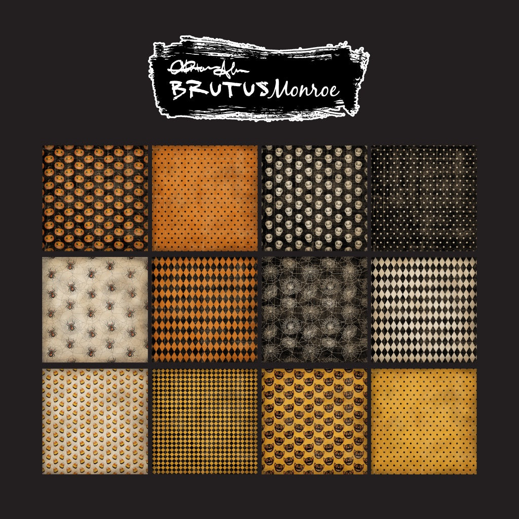 Brutus Monroe Halloween Vintage 6x6 Paper Pad bru0345-2 sheets
