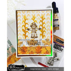 Brutus Monroe Happy Harvest Clear Stamp Set bru0943 scarecrow fall leaves card sara scraps