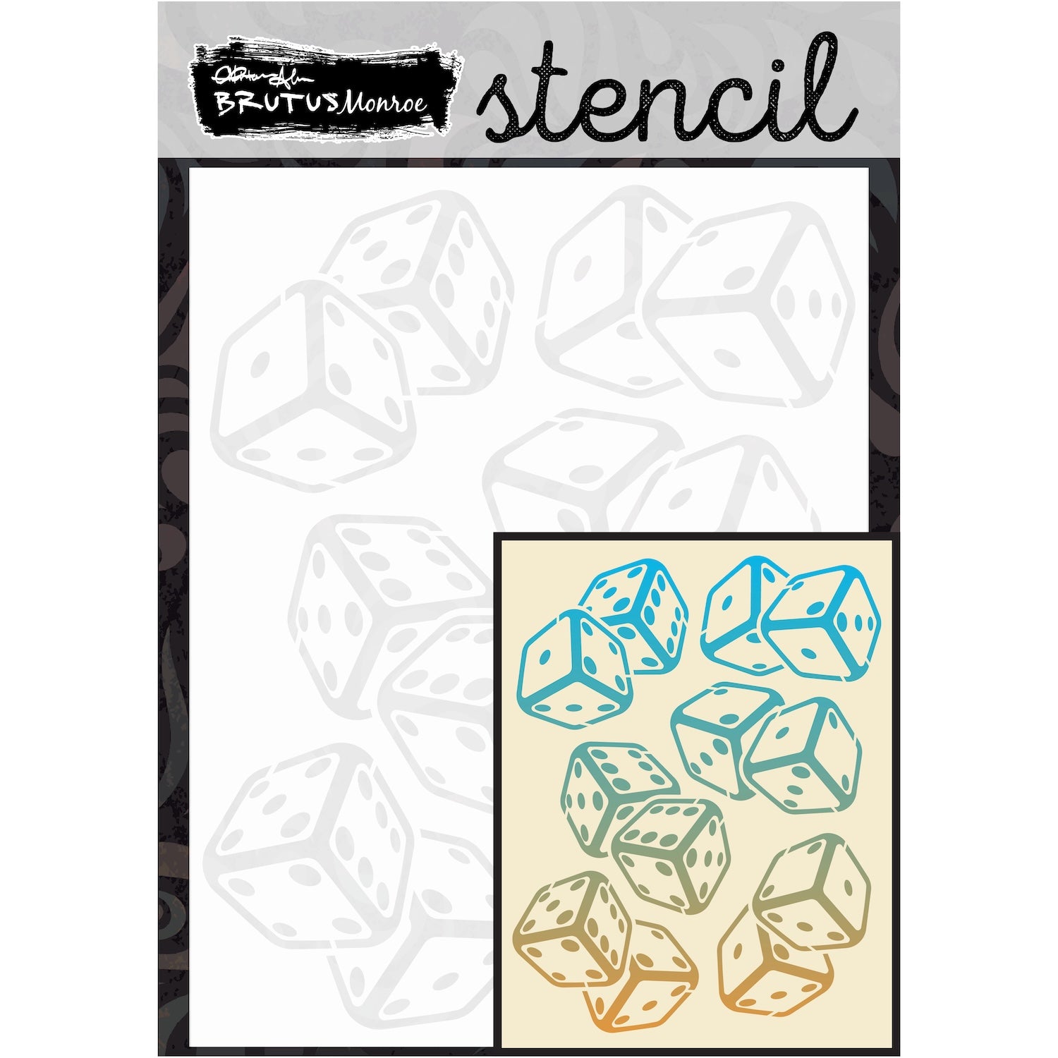 Brutus Monroe High Roller A2 Layering Stencils bru9670