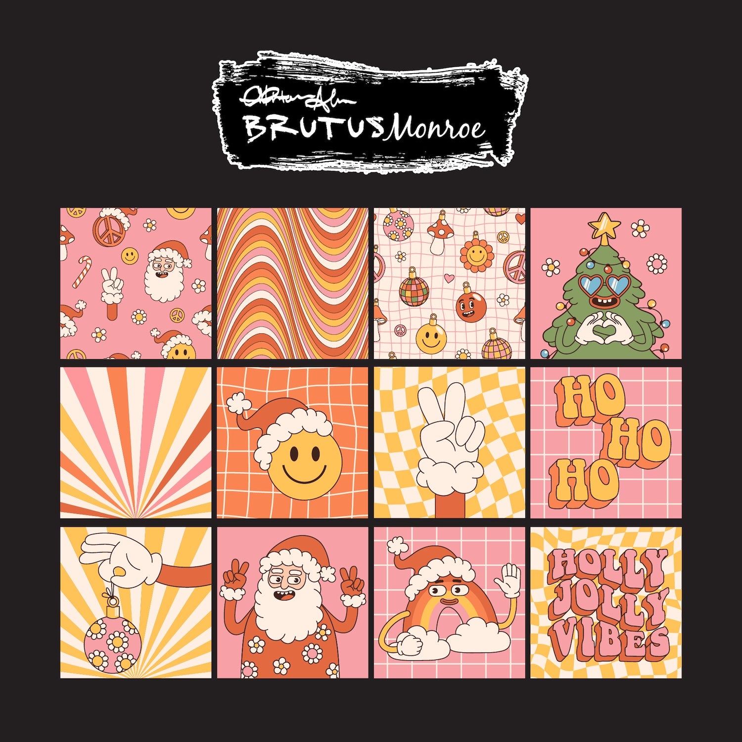 Brutus Monroe Holiday Hustle 6x6 Paper Pad bru2184-2 pages