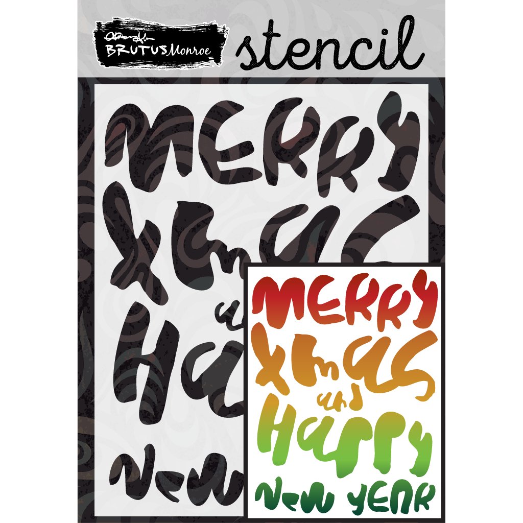 Brutus Monroe Holiday Season A2 Stencil bru9938