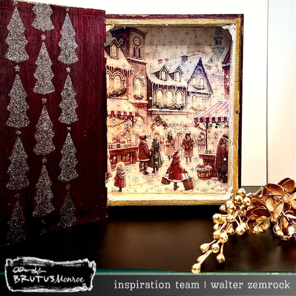 Brutus Monroe Holiday Style DuoFoil Washi Sheets bru7783-2 snow