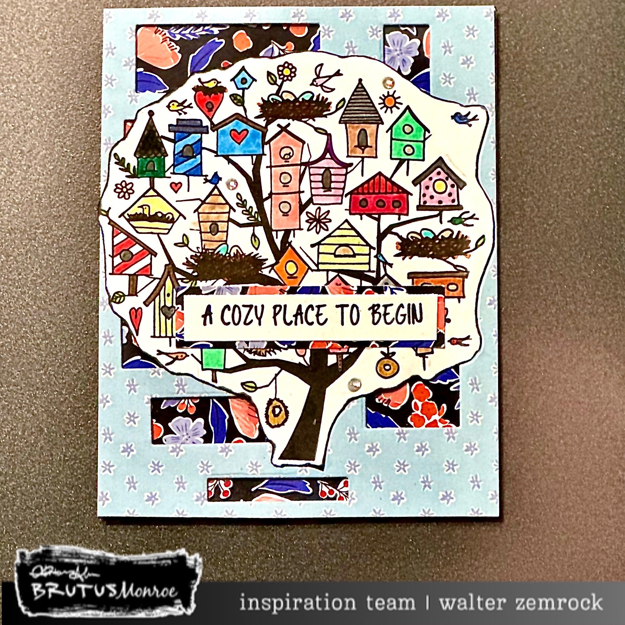 Brutus Monroe Home Tweet Home Clear Stamps bru7178 cozy place