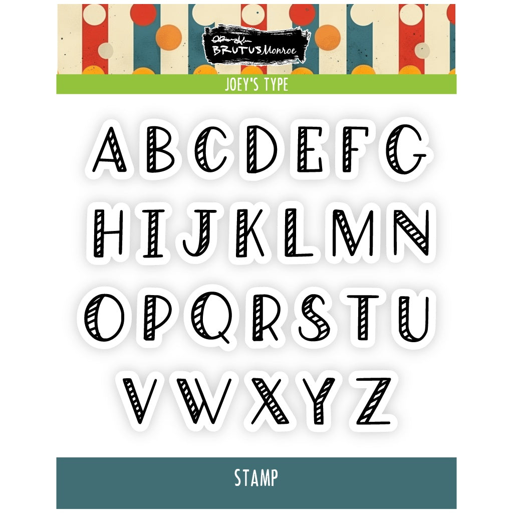 Brutus Monroe Joey's Type Clear Stamp Set bru8437