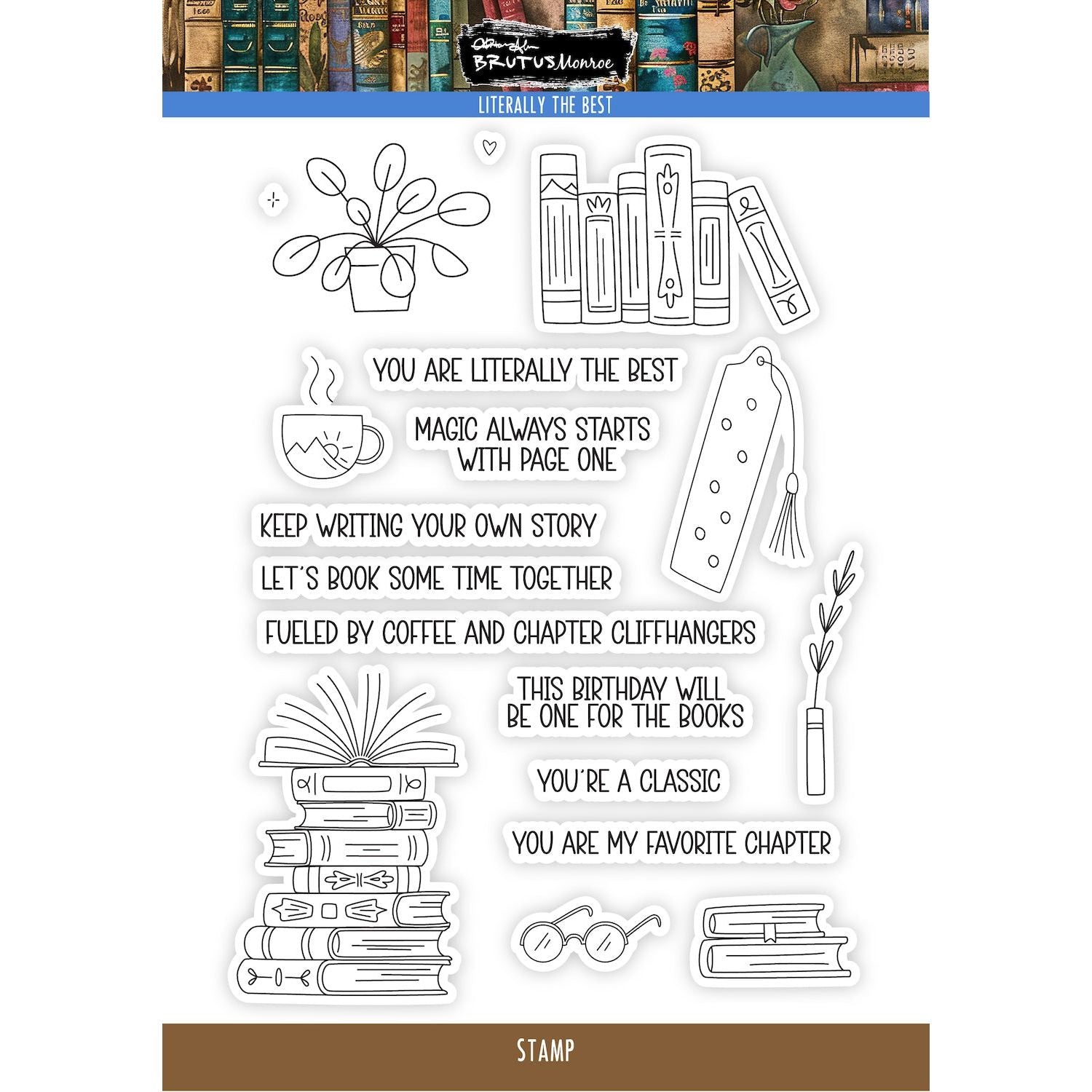 Brutus Monroe Literally The Best Clear Stamp Set bru0407-2